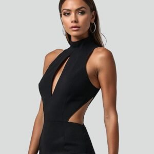 Natalie Faux Leather Mini Dress